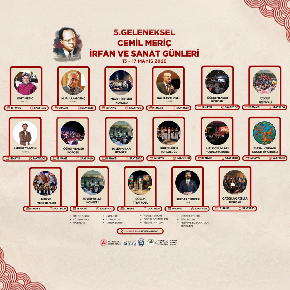 5. Geleneksel CEMİL MERİÇ İrfan ve Sanat Günleri