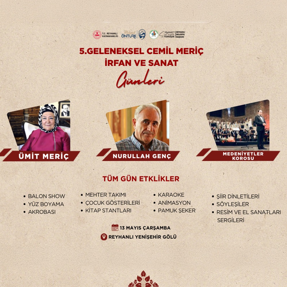 5. Geleneksel CEMİL MERİÇ İrfan ve Sanat Günleri