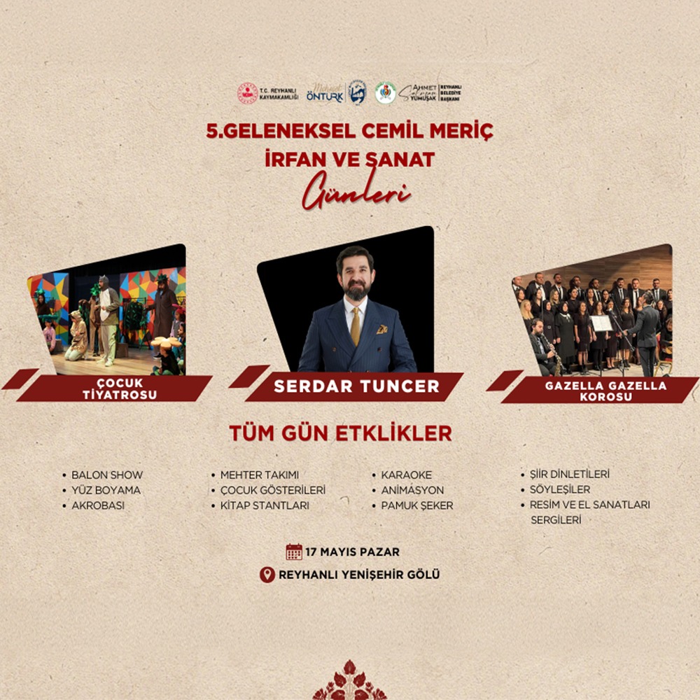 5. Geleneksel CEMİL MERİÇ İrfan ve Sanat Günleri