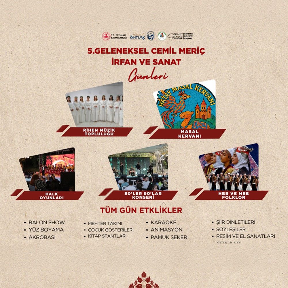 5. Geleneksel CEMİL MERİÇ İrfan ve Sanat Günleri