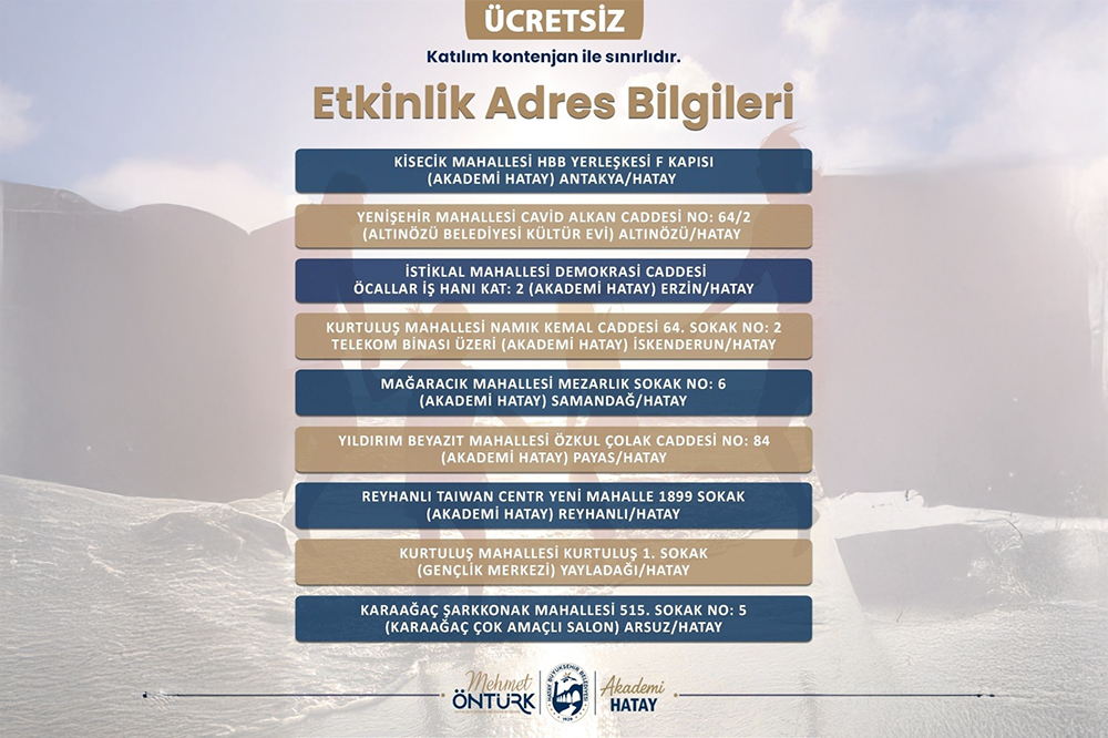 HATAY’DA ANNELER GÜNÜ COŞKUSU ATÖLYELERLE YAŞANACAK