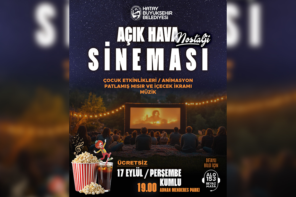 HBB, KUMLU’DA SİNEMA KEYFİNİ AÇIK HAVAYA TAŞIYOR