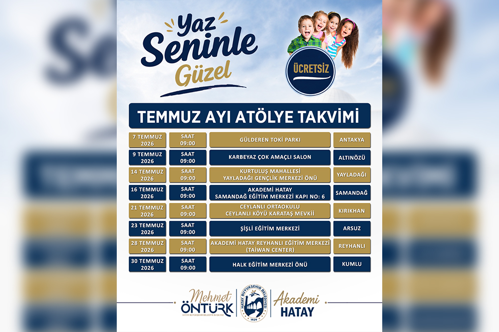 HBB'NİN “YAZ SENİNLE GÜZEL” ETKİNLİKLERİ BAŞLIYOR