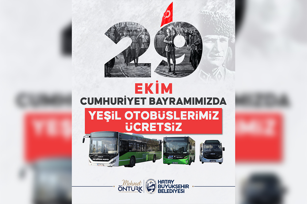 HBB’DEN CUMHURİYET BAYRAMI’NDA ÜCRETSİZ TOPLU ULAŞIM