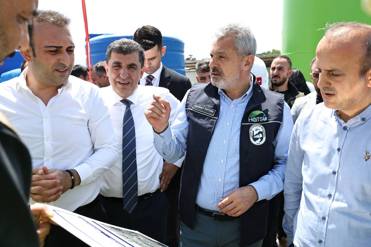 BAŞKAN ÖNTÜRK HBB'NİN DEFNE'DEKİ YATIRIMLARINI YERİNDE İNCELEDİ