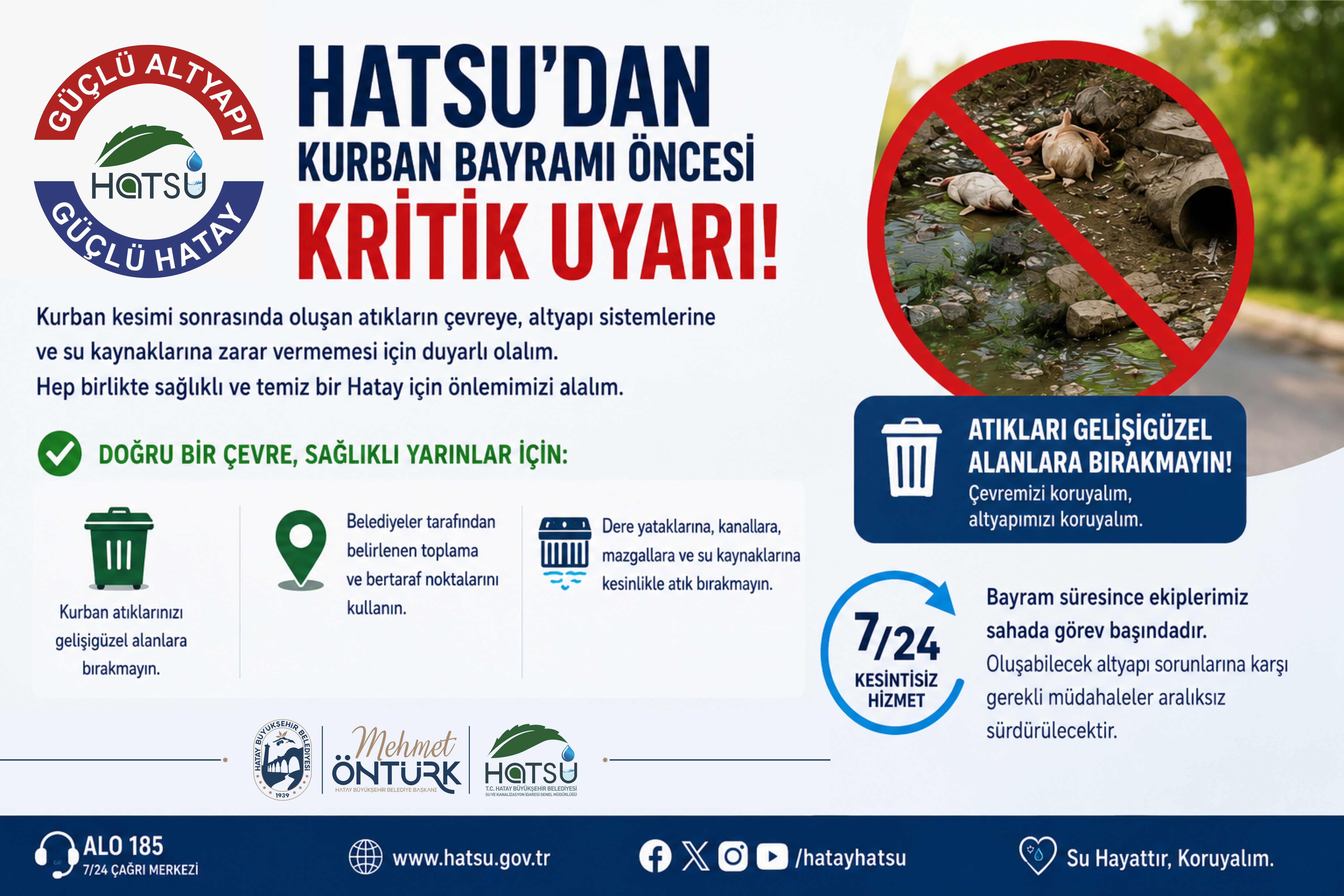 HATSU’DAN KURBAN BAYRAMI ÖNCESİ KRİTİK UYARI