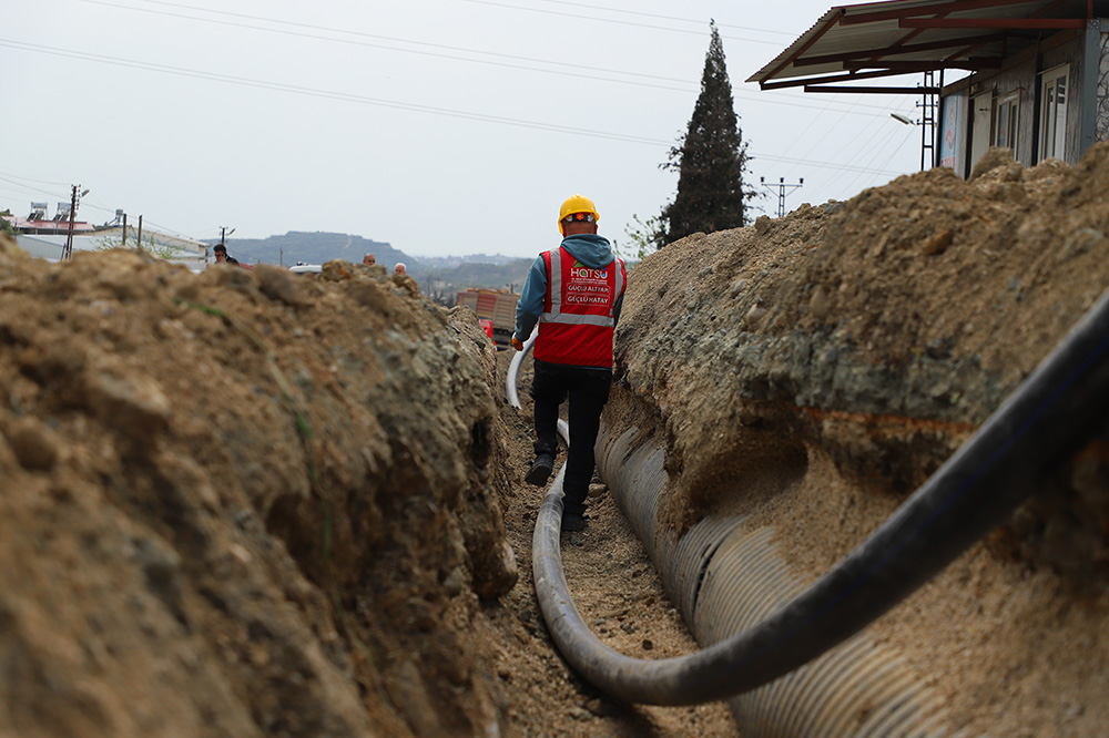 SAMANDAĞ’DA İÇME SUYU PROJESİNİN %88’İ TAMAMLANDI