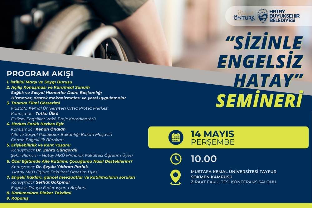 HBB’DEN “SİZİNLE ENGELSİZ HATAY SEMİNERİ”