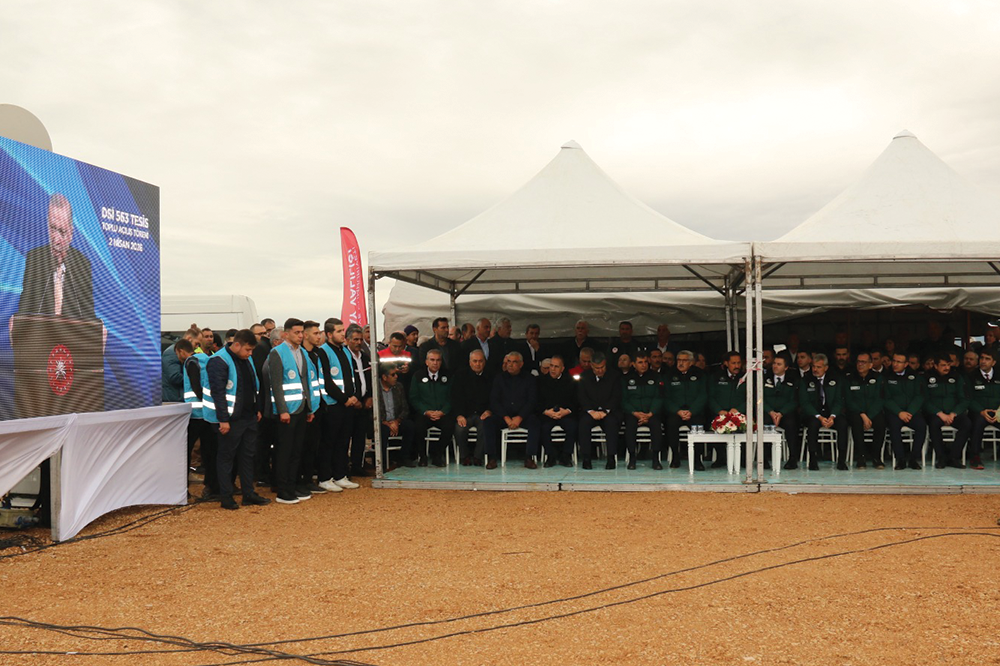 BAŞKAN ÖNTÜRK, TARIMA CAN SUYU OLACAK TESİSİN AÇILIŞINA KATILDI