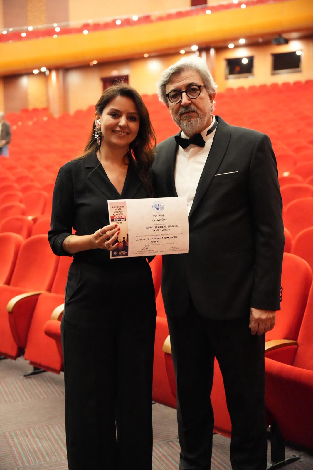 HATAY BÜYÜKŞEHİR BELEDİYESİ ÇOK SESLİ KOROSU’NA ÖDÜL