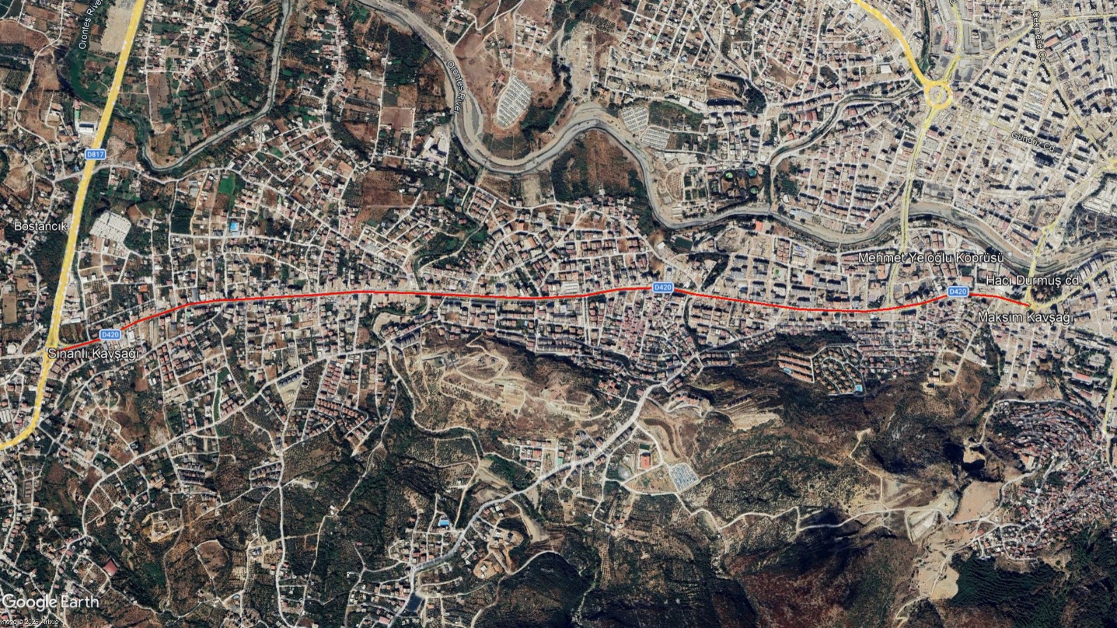 BAŞKAN ÖNTÜRK DEFNE’DE PRESTİJ CADDE VE YOL ÇALIŞMALARINI KONTROL ETTİ 
