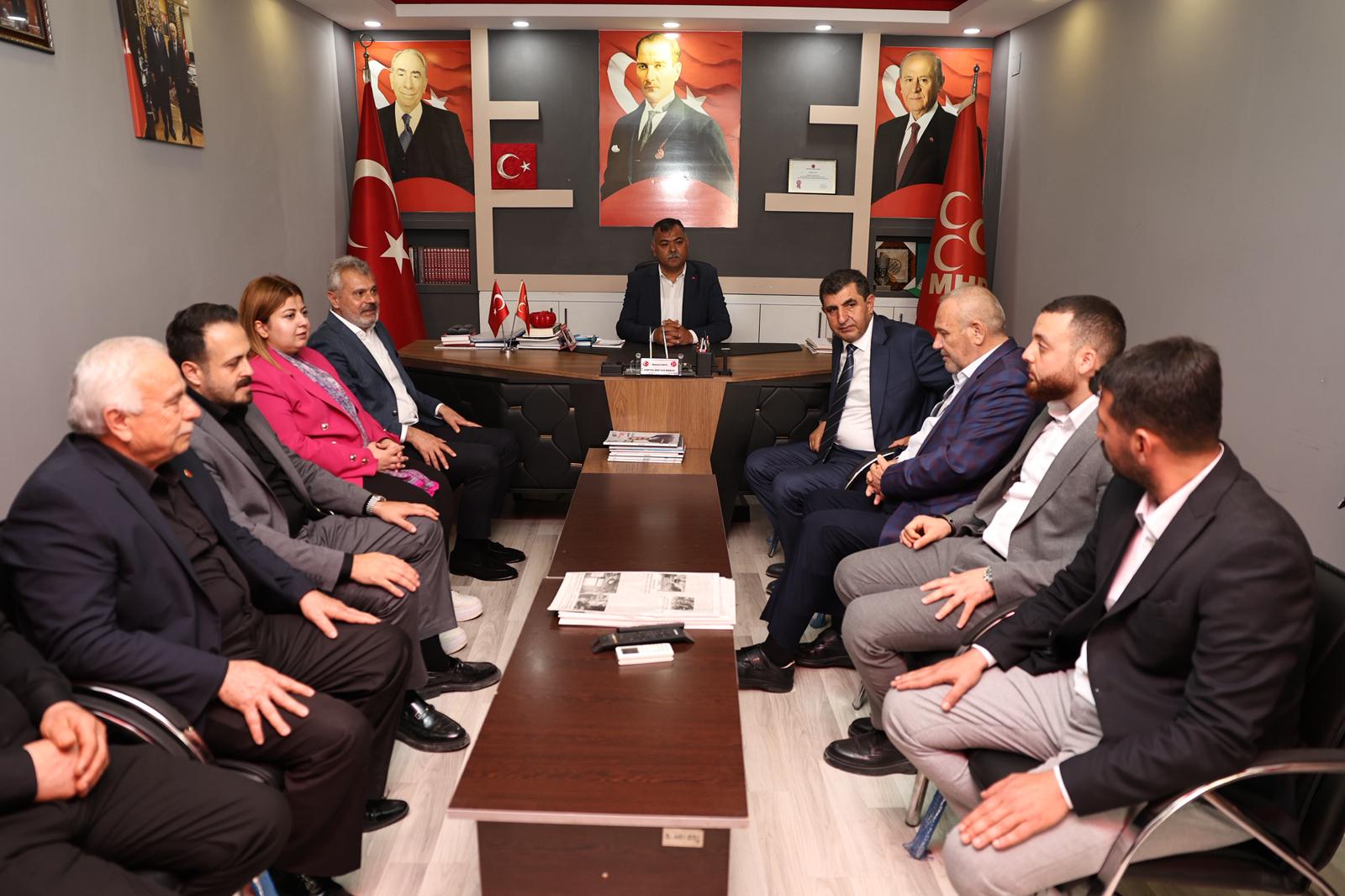 BAŞKAN ÖNTÜRK, DÖRTYOL MHP VE AK PARTİ TEŞKİLATLARINI ZİYARET ETTİ