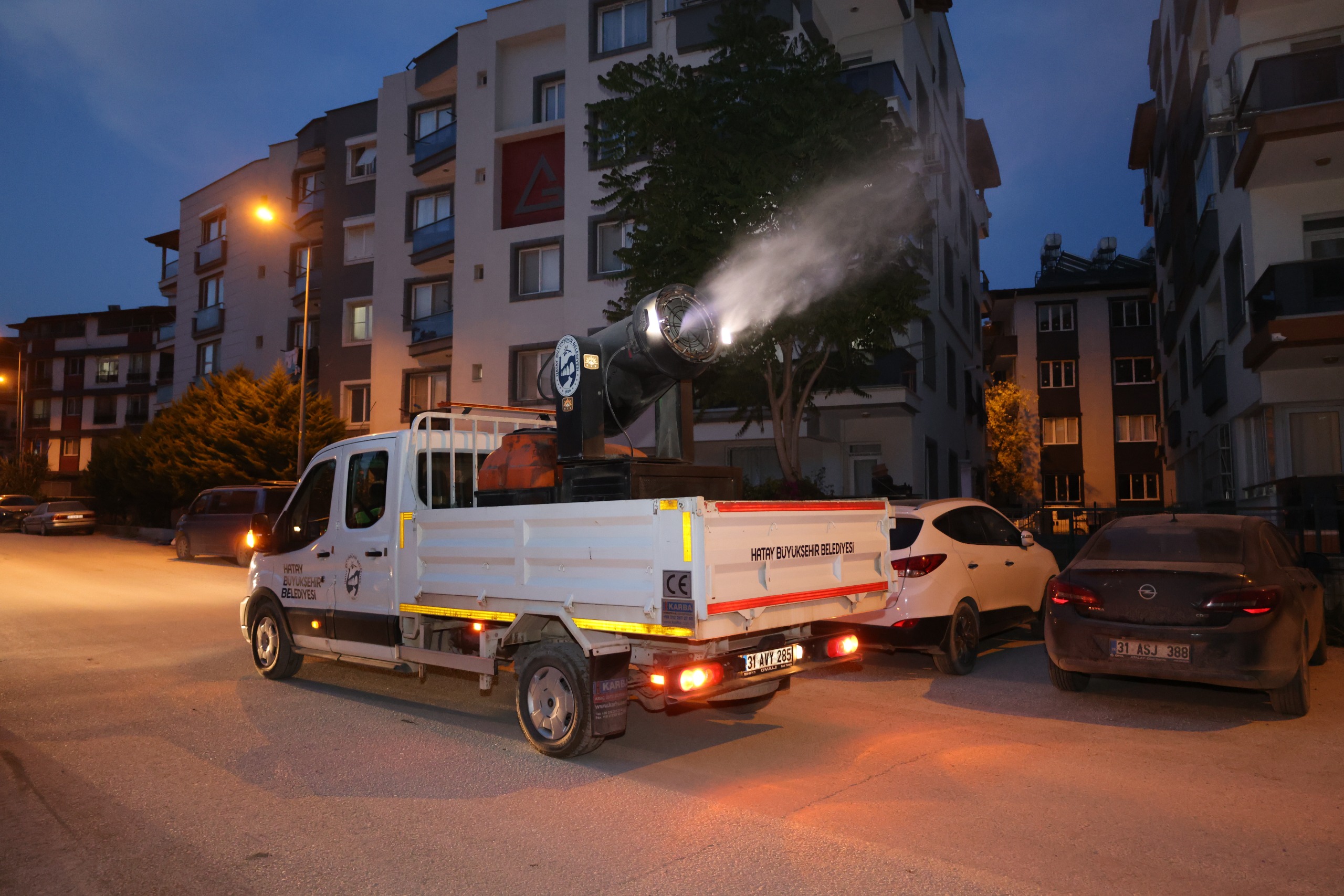 HBB’NİN İLAÇLAMA FİLOSU GECE GÜNDÜZ HİZMET VERİYOR