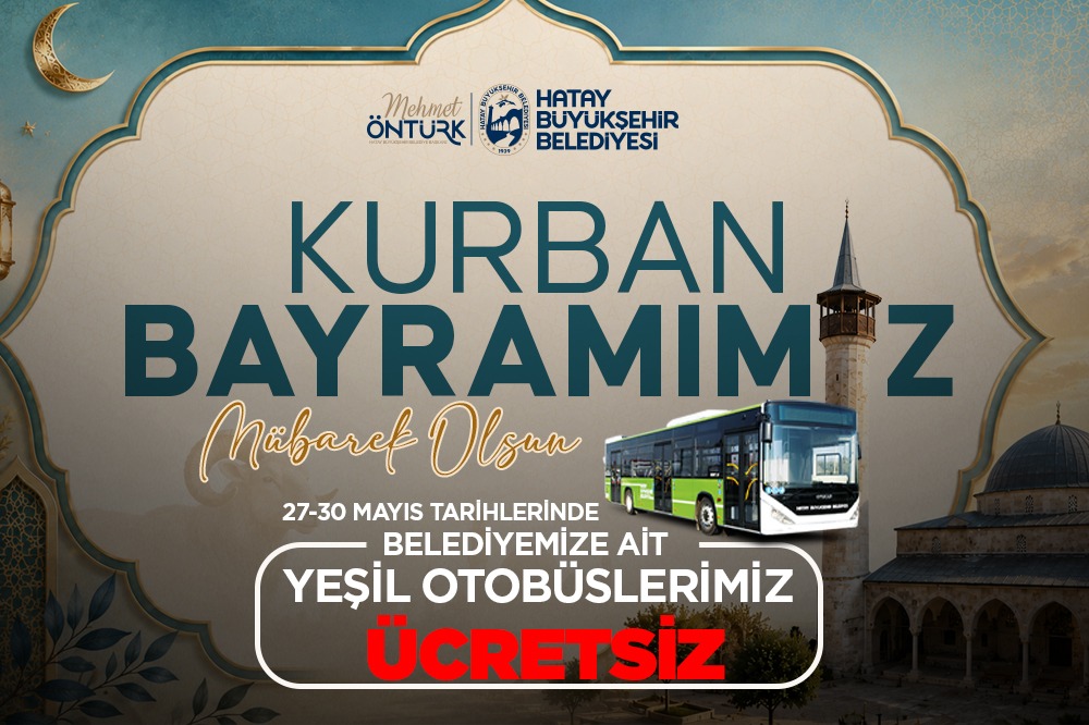 HBB OTOBÜSLERİ KURBAN BAYRAMINDA ÜCRETSİZ OLACAK