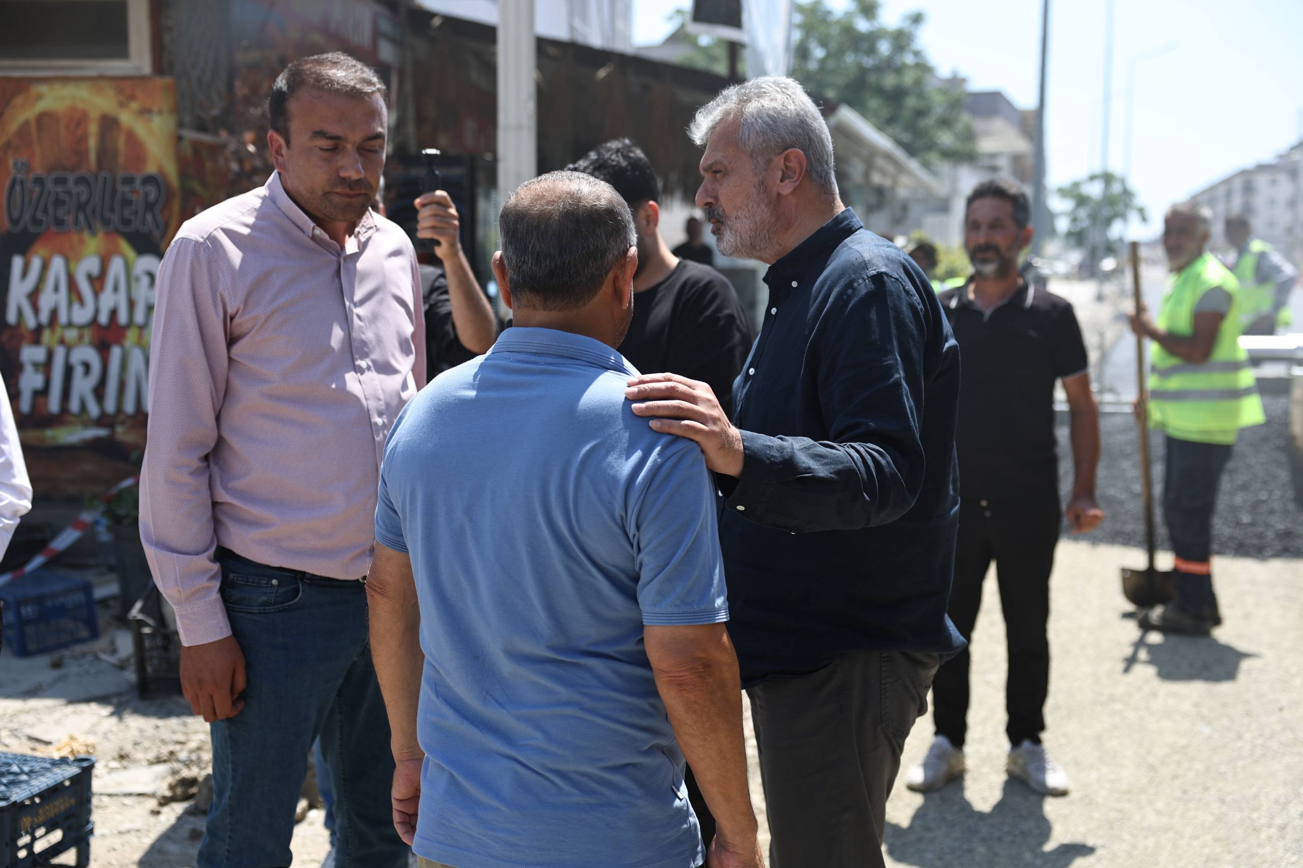 BAŞKAN ÖNTÜRK’TEN YOL ÇALIŞMASINDA İNCELEME