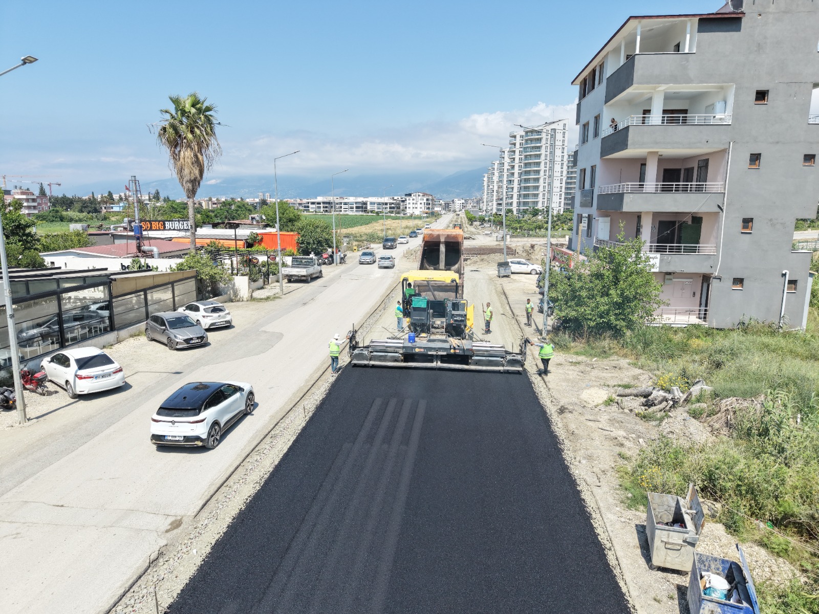 BAŞKAN ÖNTÜRK’TEN YOL ÇALIŞMASINDA İNCELEME