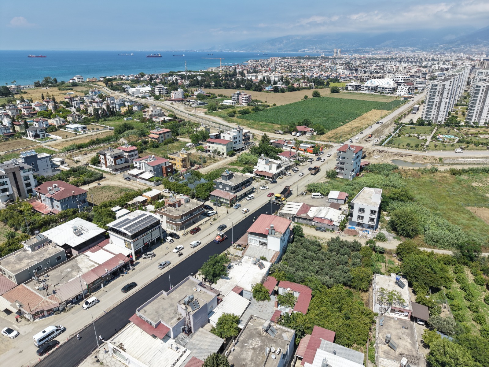 BAŞKAN ÖNTÜRK’TEN YOL ÇALIŞMASINDA İNCELEME