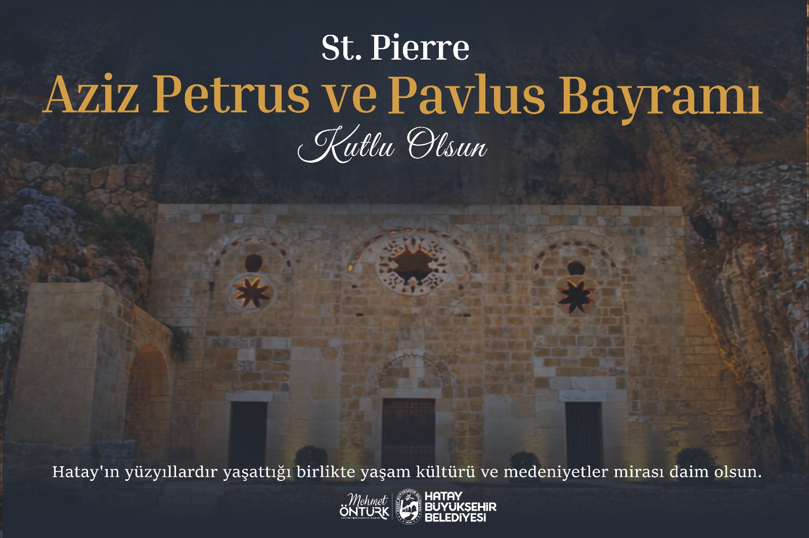 BAŞKAN ÖNTÜRK’TEN ST. PİERRE AZİZ PETRUS VE PAVLUS BAYRAMI MESAJI