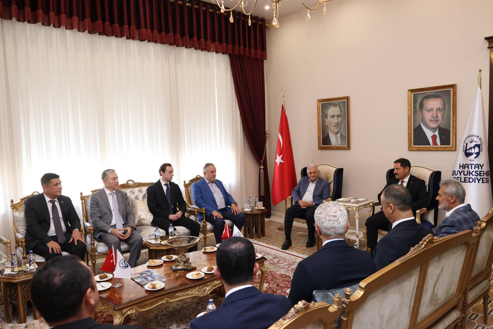 BİNALİ YILDIRIM’DAN BAŞKAN ÖNTÜRK’E ZİYARET