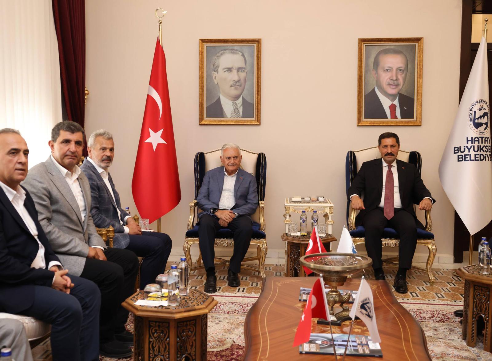 BİNALİ YILDIRIM’DAN BAŞKAN ÖNTÜRK’E ZİYARET