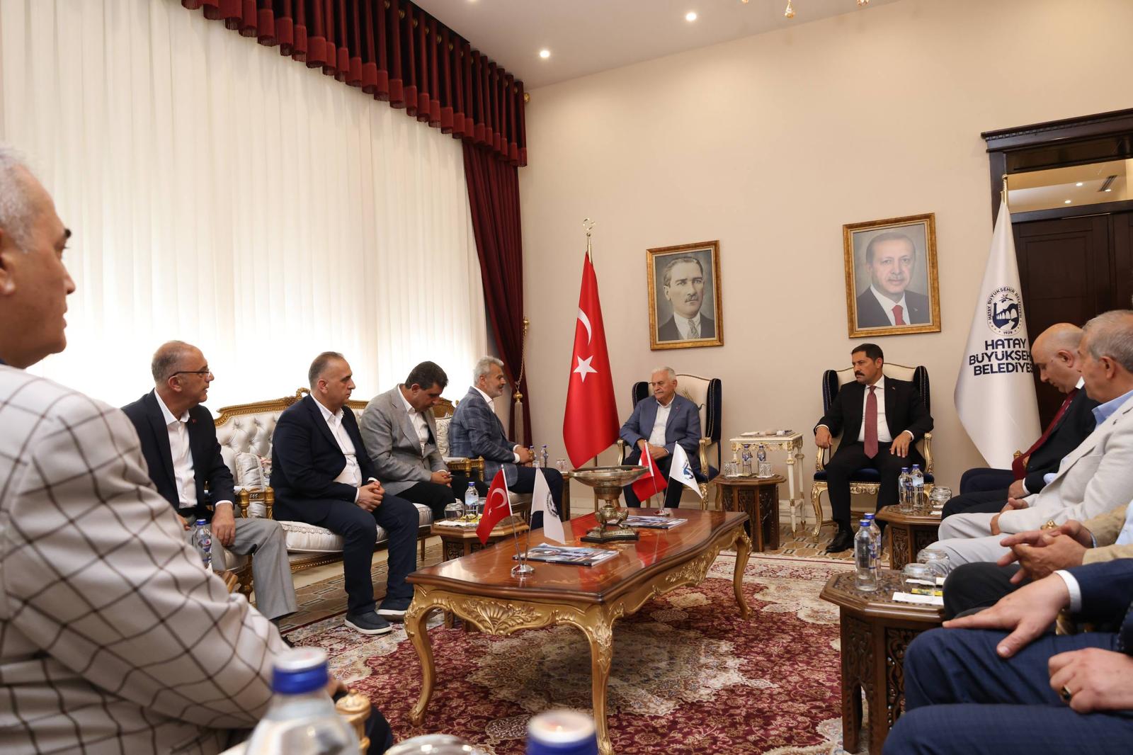 BİNALİ YILDIRIM’DAN BAŞKAN ÖNTÜRK’E ZİYARET