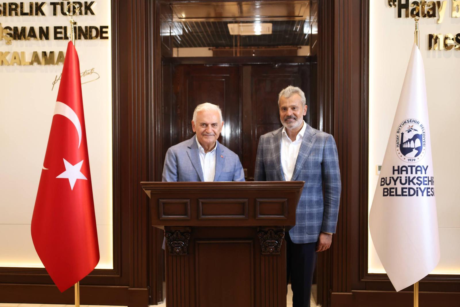 BİNALİ YILDIRIM’DAN BAŞKAN ÖNTÜRK’E ZİYARET