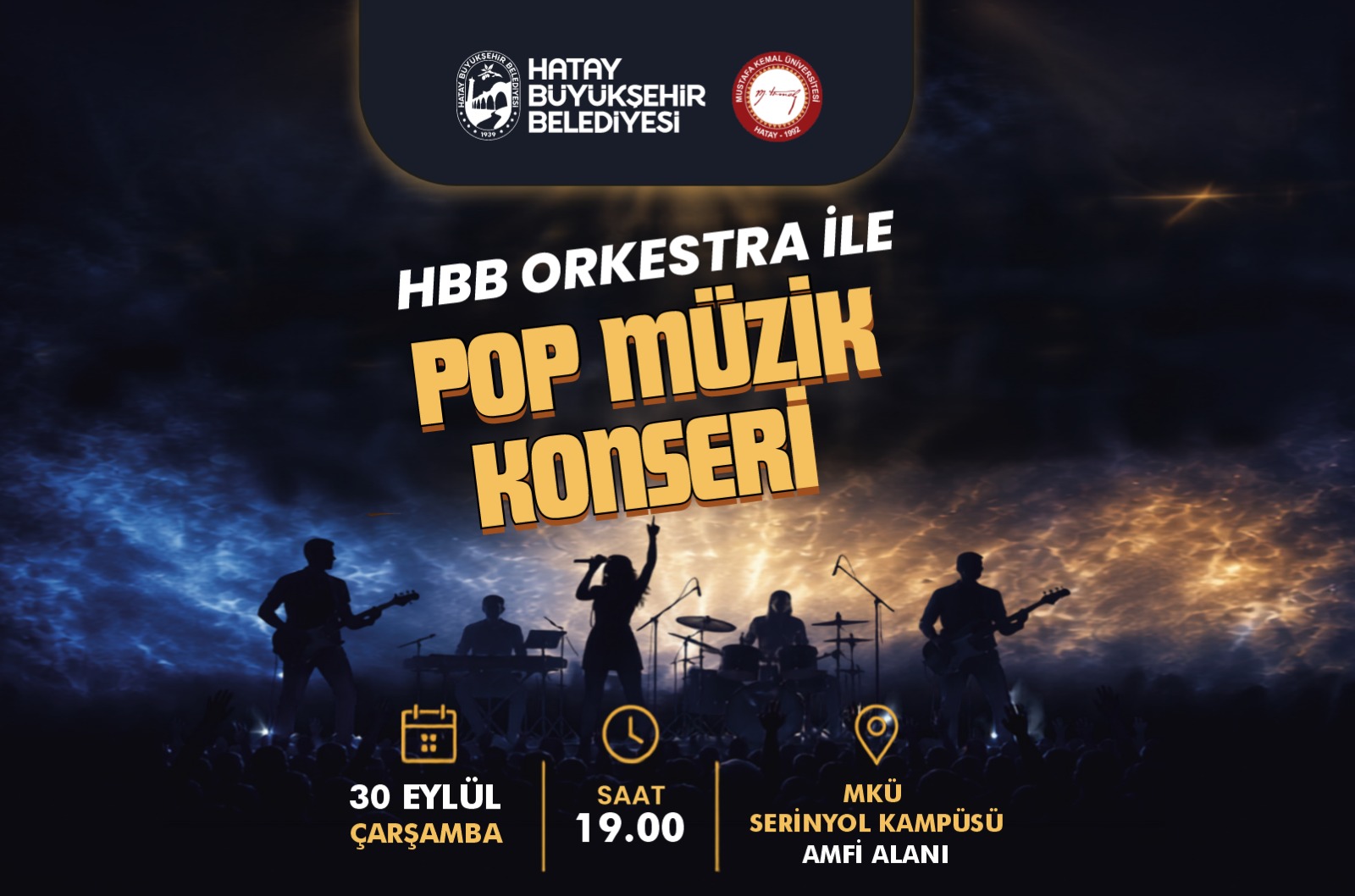 HBB’DEN KAMPÜSTE ÜCRETSİZ POP MÜZİK KONSERİ