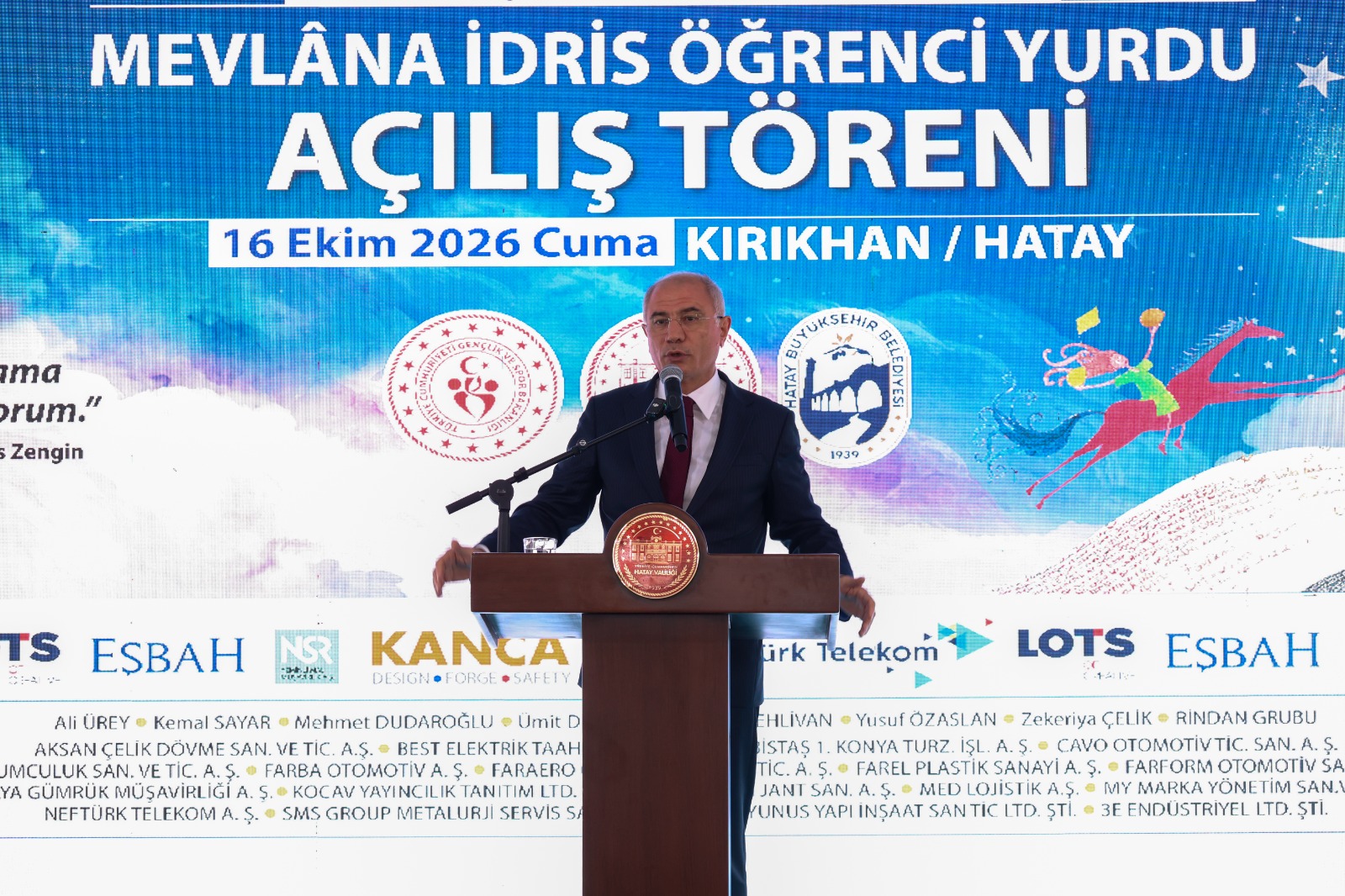 MEVLÂNA İDRİS KIZ ÖĞRENCİ YURDU KIRIKHAN’DA TÖRENLE HİZMETE AÇILDI