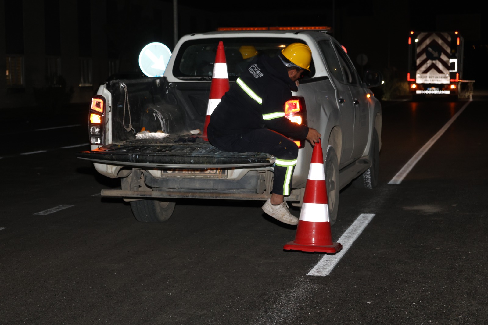 DEFNE DEVLET HASTANESİ YOLUNDA BETON ASFALT