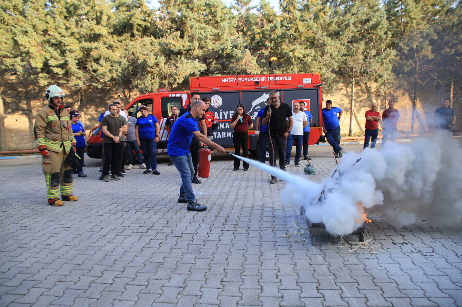 HBB, EĞİTİM VE TATBİKATLARLA YANGIN BİLİNCİ OLUŞTURUYOR