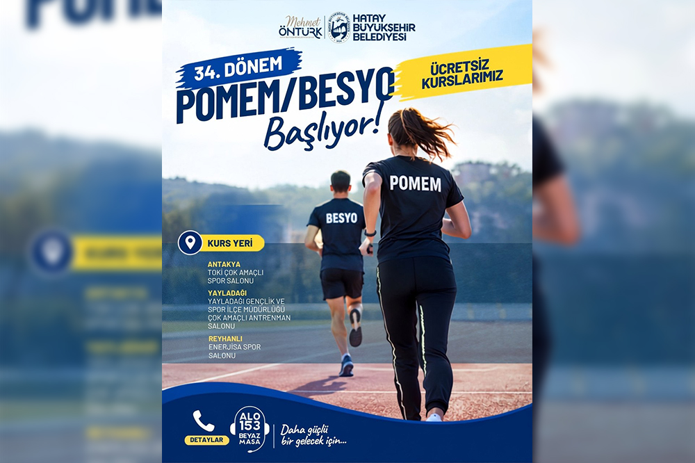 HBB’NİN ÜCRETSİZ POMEM VE BESYO KURSLARI BAŞLIYOR